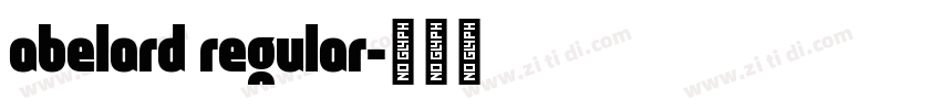 abelard regular字体转换